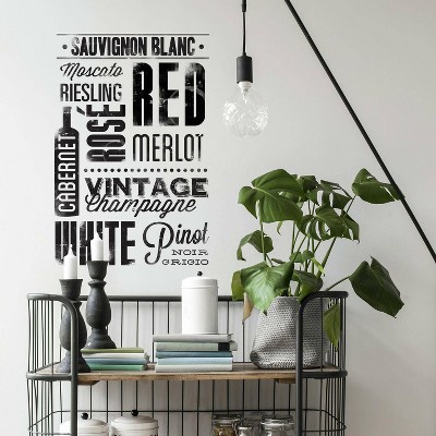Wine Lovers Peel and Stick Wall Decal - RoomMates