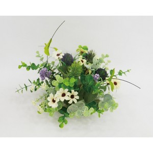 d*9様 DECORTÉ Wildflower Woodland xmas 20 Sullivan's Christmas Wildflower Orb, Green Faux Floral Decor for