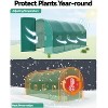15x6.5x6.5ft Walk-in Greenhouse Tunnel Galvanized Steel Tunnel Greenhouse with Doors and Window,Garden Hot House for Home Gardening - 3 of 4