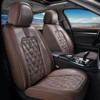 Coverado Seat Covers Luxury Faux Leather Seat Protectors - 2 of 4