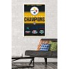 Trends International NFL Pittsburgh Steelers - Champions 23 Framed Wall Poster Prints - 2 of 4