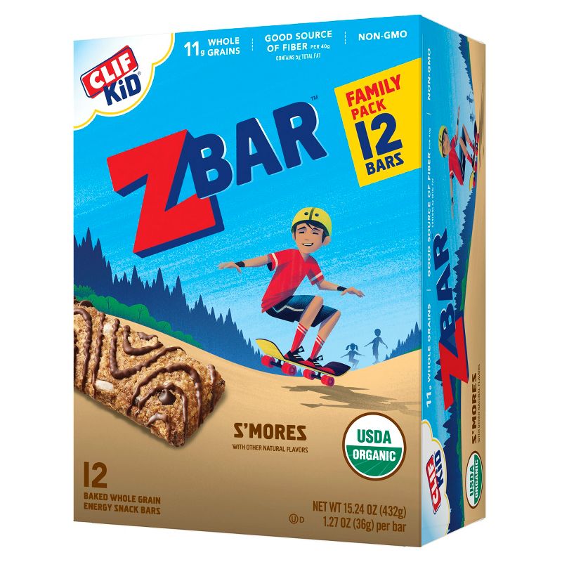 CLIF Kid ZBAR Organic S&#39;Mores Snack Bars - 15.24oz/12ct, 1 of 14