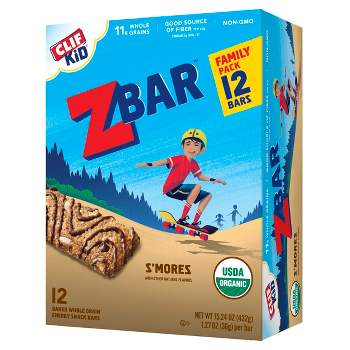 CLIF Kid ZBAR Organic S'Mores Snack Bars - 15.24oz/12ct