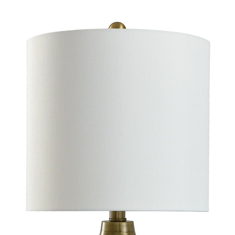 Hammered Gold Metal Table Lamp with White Shade - StyleCraft, 4 of 8