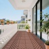 Syemin Carpet Tiles Plastic 44 Packs of Terrace Decking Tiles, Waterproof for All-Weather Use, Backyard Pool Decking Tiles, Brown, 12"*12"*0.8" - 2 of 4