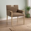 Meridian Furniture,Aimee Vegan Leather Dining Arm Chair - 2 of 4