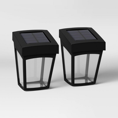 black solar deck lights