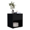 NicBex 14.6''Nightstand with Drawer and Bottom Shelf Mid Century Side Table Stand by Sofa Bedside Table for Bedroom,Living Room - 4 of 4