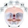 Foot Spa Bath Massager Bubble Vibration Red Light Rollers Handheld Foot Cleaner - 3 of 4