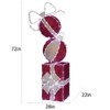 Holiday Living 6-Foot Ornament Gift Stack Decoration with White LED Lights - 3 of 4