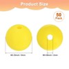 Unique Bargains Round Loose Rubber Beads Craft Smooth Ball Small Hole for DIY Crafts 50 Pcs - 3 of 4