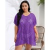 Women's Swimsuit Beach Cover Up Lace Bikini Beachwear Plus Size Beach Bikini See Through Swimwear - 3 of 4