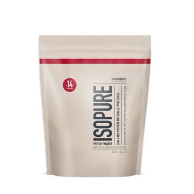 Isopure Low Carb Natural Strawberry Protein Powder - 1lb