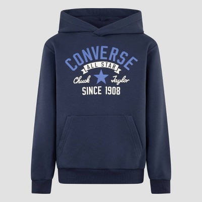 Converse® Boys' French Terry Pullover Sweatshirt - Navy Blue