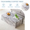 Vynxaria Modern MDF coffee table with grey texture pattern -39.3x23.6x11.8 inches - stylish and durable design - 4 of 4