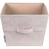 Bigso Tapered Storage Bin - Collapsible Fabric Storage Cubes for Organizing Shelves and Closets - Large - 3 of 4