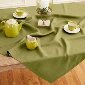 Solino Home Linen Classic Hemstitch Table Throw - 1 of 4