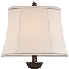 Kathy Ireland Vintage Table Lamps 30" Tall Set of 2 Aged Bronze Marbleized Golden Off White Oval Shade for Living Room Bedroom - 3 of 4