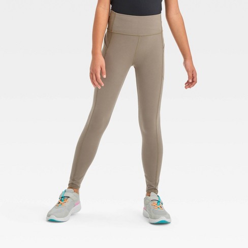 Girls' Ribbed Leggings - All In Motion™ : Target