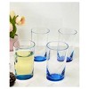 Oval Halo Acrylic Glasses Drinking Set of 4 Hi Ball (15oz), Plastic Drinking Glasses, BPA Free Cocktail Glasses - 2 of 4