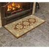 ACHLA Designs 22"x44" Oriental Handmade Woven Hearth Rug Espresso: Floral Pattern, Wool Material, Indoor Use, Medium Pile - 2 of 4