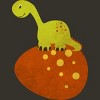Junior's Design By Humans Happy Cute Dino By parjono T-Shirt - 2 of 3