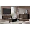 Homlando Woody IV TV Stand 4D Black/Catania Oak - Made in EU Furniture - Stylish Modern TV Stand with Geometric Accents, Functional Design - 4 of 4