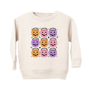 The Juniper Shop Halloween Candy Bucket Chart Toddler Graphic Sweatshirt - 1 of 3