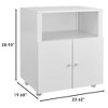 Mocamel Metal Printer Stand with Door Adjustable Shelf File Cabinet on Wheels and Storage Mobile Printer Tables for Small Spaces or Home Office - 2 of 4