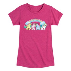 Girls' - My Little Pony - Rainbow Logo Fitted Short Sleeve Graphic T-Shirt - 1 of 3