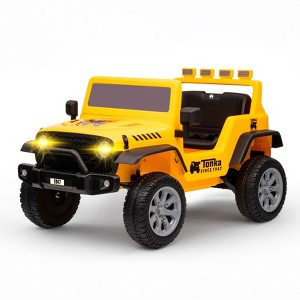 12V Jeep - Tonka Kids Ride‑On Car with  LED Headlights & 12V Battery - 1 of 4