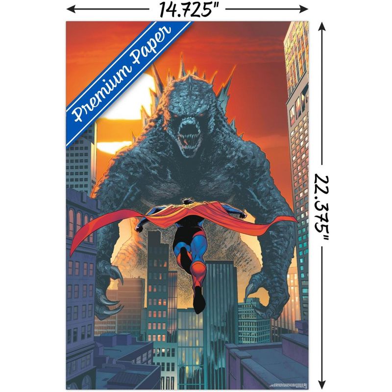 Trends International Justice League vs. Godzilla vs. Kong - Superman & Godzilla Unframed Wall Poster Prints, 3 of 7