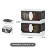 Storage Bins Stackable Wheeled Foldable Containers Organizer - 2 of 2
