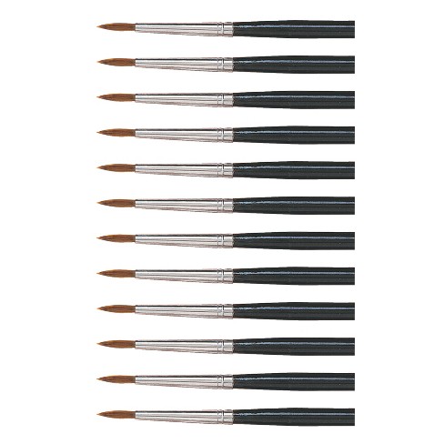 Charles Leonard Water Color Paint Brushes With Round Pointed Tip