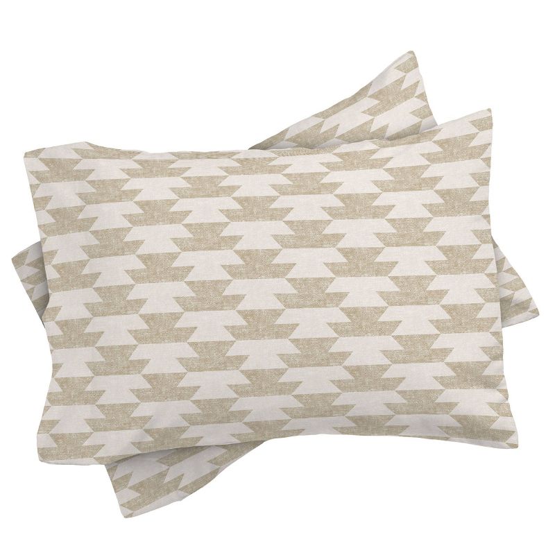 Queen/Full Little Arrow Design Co Boho Geometric Aztec Comforter Set Beige - Deny Designs, 4 of 8