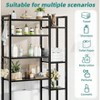 Simple Trending 8 Tier Over The Toilet Storage Black - 3 of 4