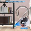 LunaLulink 3 Tier Collapsible Storage Rack with Lockable Wheels, Rolling Heavy Duty Collapsible Organizer - 3 of 4