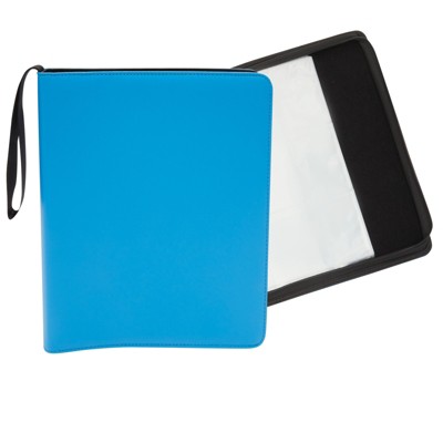 Okuna Outpost 9-Pocket Trading Card Binder with Zipper (Blue, 10 x 12.25 in, 360 Pockets)