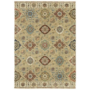 Oriental Weavers Francesca FR05D Tan/Multi Indoor Area Rug - 5'3" x 7'6" - 1 of 4