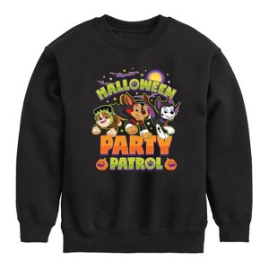 Boys' - Paw Patrol - Halloween Party Patrol Graphic Long Sleeve Fleece Sweatshirt - 1 of 4