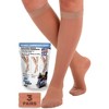 Absolute Support Women’s Sheer 20–30mmHg Firm Graduated Compression Socks, Knee High, 3-Pack – Edema & Swelling Relief, A205-3 - 2 of 4