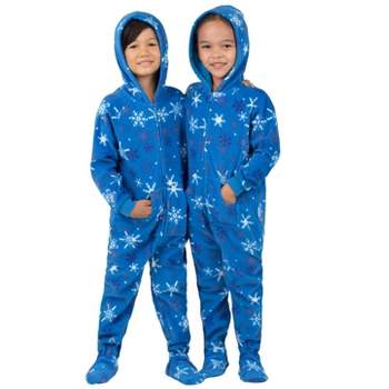 Footed Pajamas - Family Matching - Jet Black Hoodie Chenille Onesie For  Boys, Girls, Men And Women
