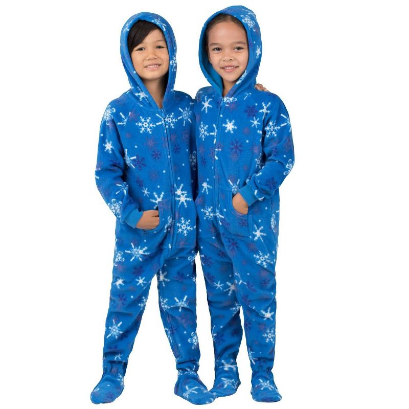 Footed Pajamas - Family Matching - Its A Snow Day Hoodie Fleece Onesie For Boys, Girls, Men and Women | Unisex, 1 of 6