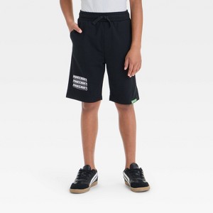 Boys' Minecraft Shorts - Black - 1 of 4