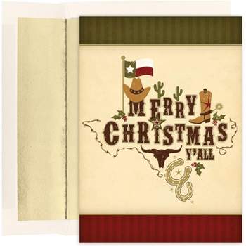 Masterpiece Studios Boxed Cards, 18-Count, Merry Christmas Y'All (836000)