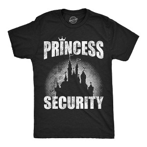 Mens Funny T Shirts Princess Security Sarcastic Graphic Novelty Tee For Men - Crazy Dog Men's T Shirt with Fun Design - 1 of 4