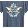 Women's - Instant Message - Boho Cicada Flowers Short Sleeve Graphic T-Shirt - 2 of 4