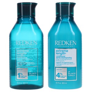 Redken Extreme Length Shampoo 10.1 oz & Extreme Length Conditioner 10.1 oz Combo Pack - 1 of 4
