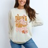 Simply Sage Market Women's Take Me To The Pumpkin Patch Flowers Long Sleeve Garment Dyed Tee - 2 of 4