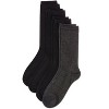Memoi Women's 4 Pair Pack Solid Buttersoft Crew Socks - 3 of 4